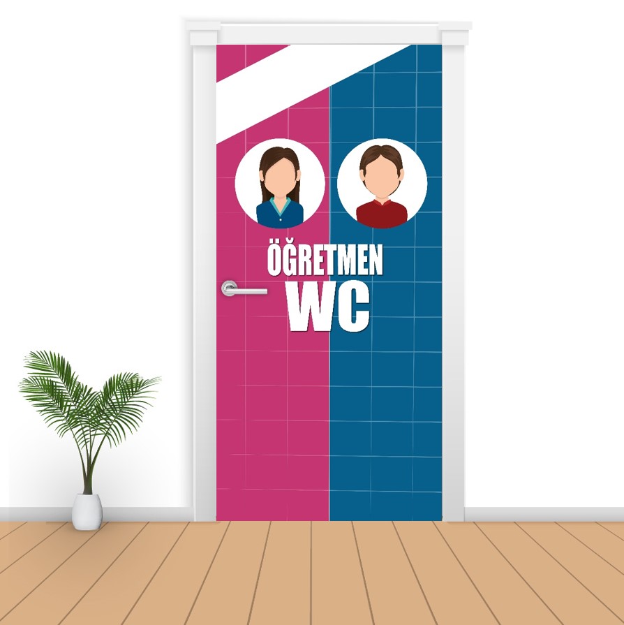 öğretmen wc kapı giydirme