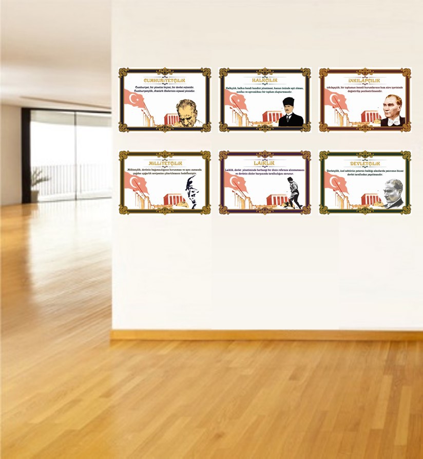 Atatürk%20İlke%20ve%20İnkılapları%20Poster%20Seti%20(6%20Adet)