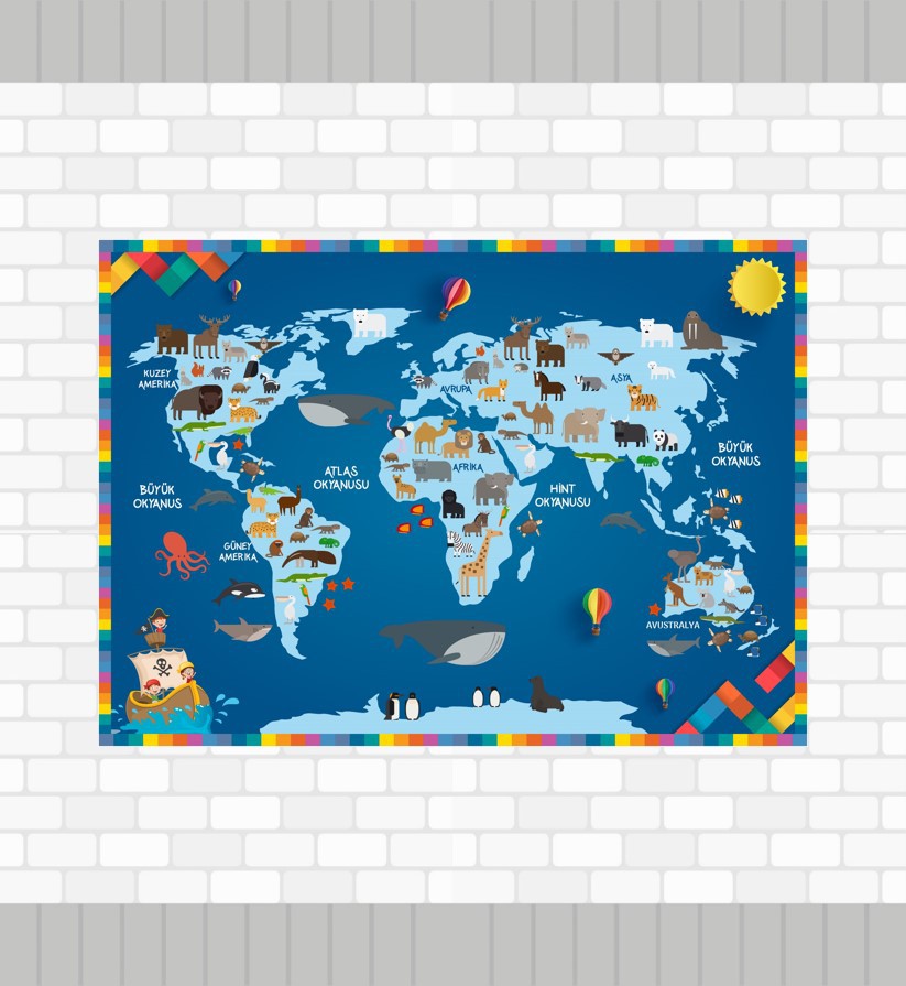 Kids Map Poster P2