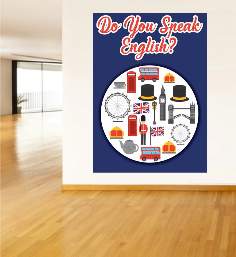 İngilizce Sokağı Posterleri Okul Poster Afiş