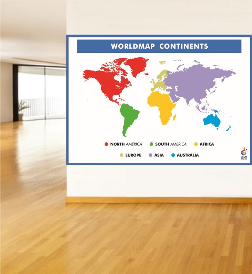 World%20Map%20Continents%20Poster%20-%20Kıtalar%20Poster