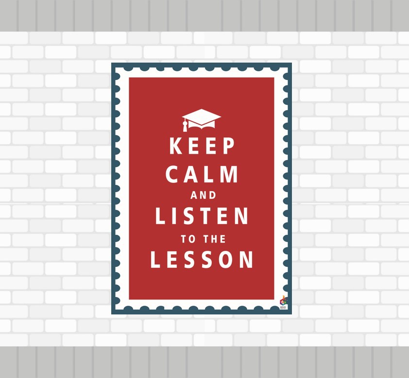 Keep Calm İngilizce Poster 1