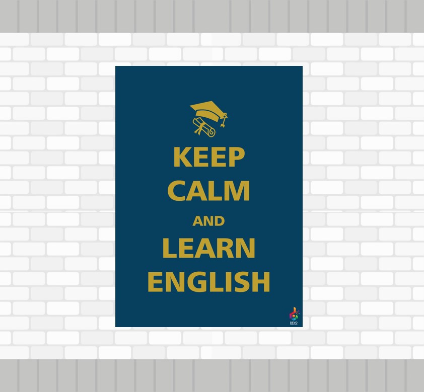 Keep Calm İngilizce Poster 2