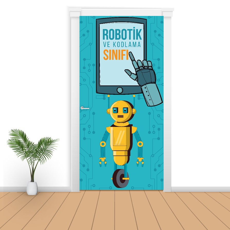 Kapı Giydirme Robotik ve Kodlama Sınıfı K1
