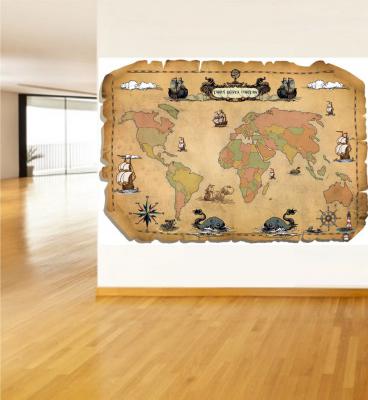 fantastik dünya haritası poster, sosyal bilgiler poster