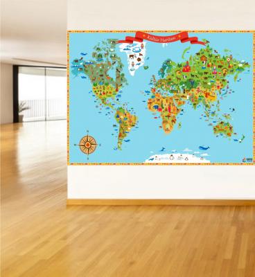 kültür haritası poster