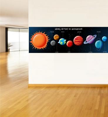 güneş sistemi ve gezegenler poster