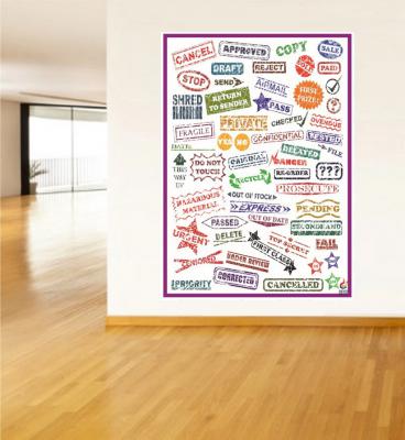 different words poster, ingilizce çeşitli kelimeler posteri