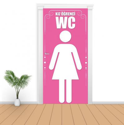 Kız Wc Kapı Giydirme
