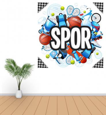 Spor Salonu Poster ve Duvar Giydirmeleri