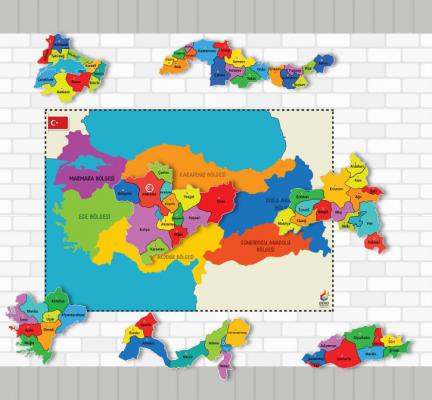 Türkiye Bölgeler Haritası Puzzle