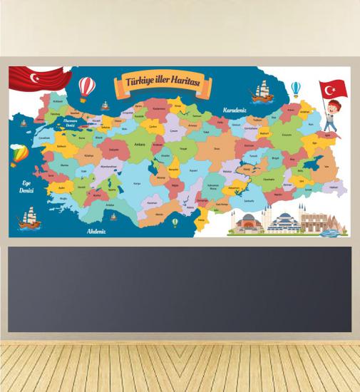Türkiye İller Haritası Poster
