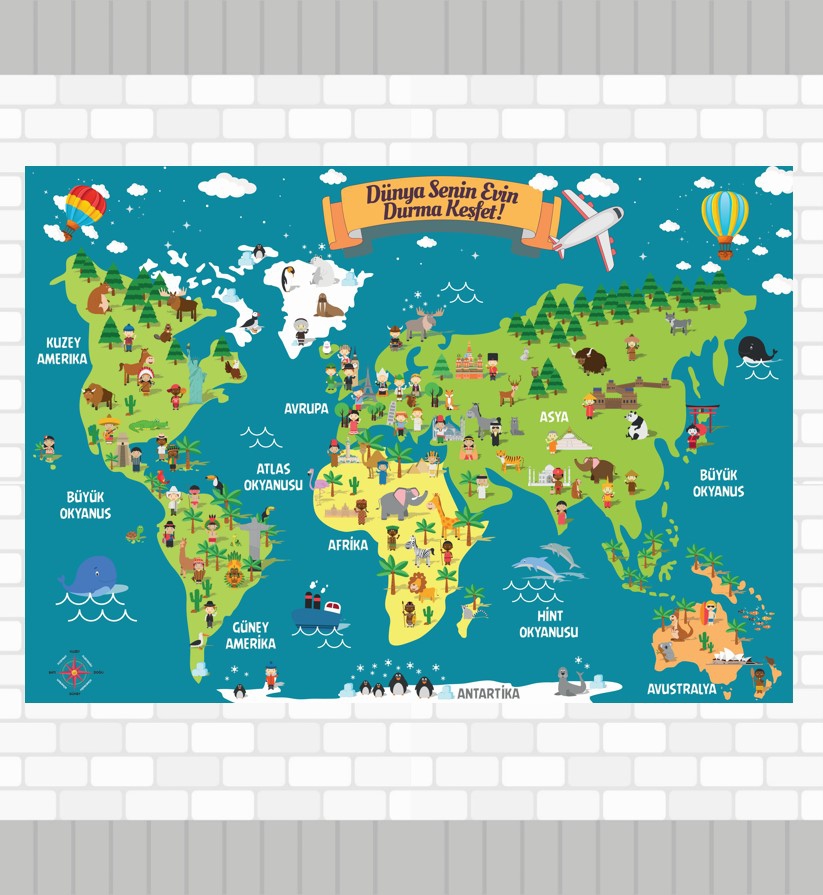 Kids Map Poster P1