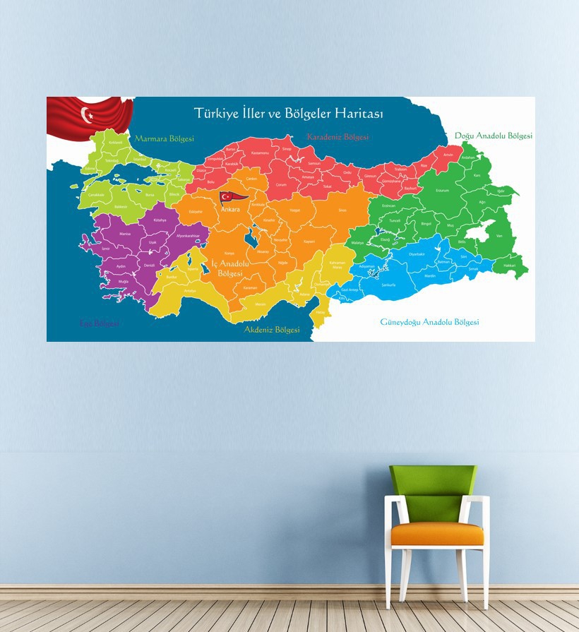 Türkiye Haritası Posterleri | Okul Poster Afiş