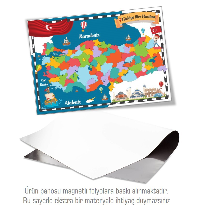 Manyetik Puzzle Türkiye Haritası 