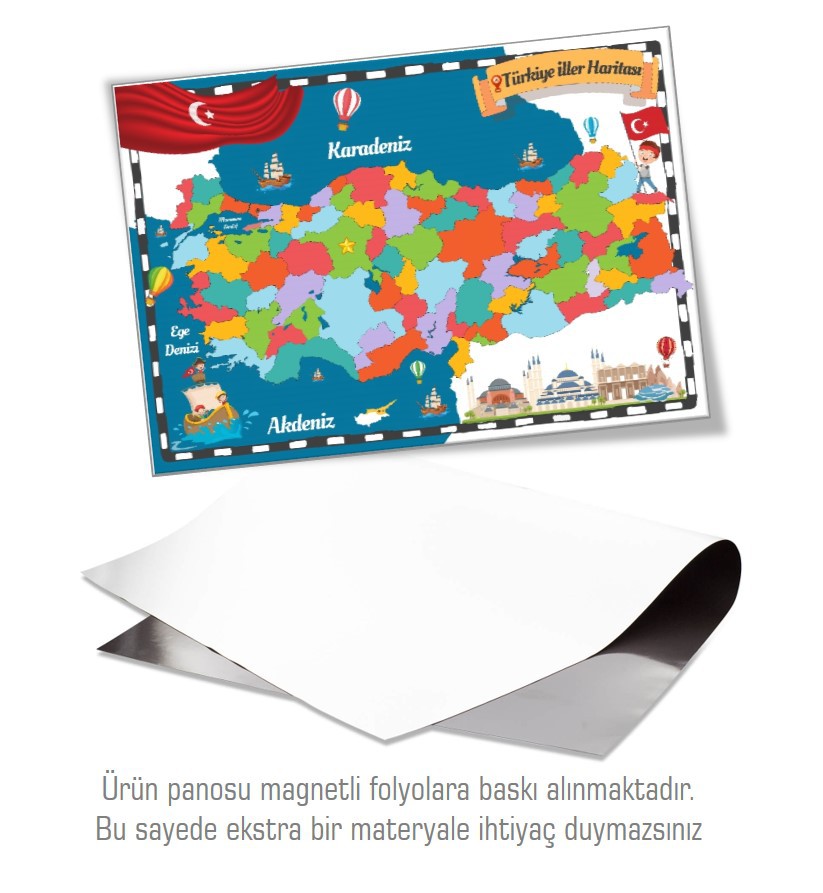 Manyetik Puzzle Türkiye Haritası