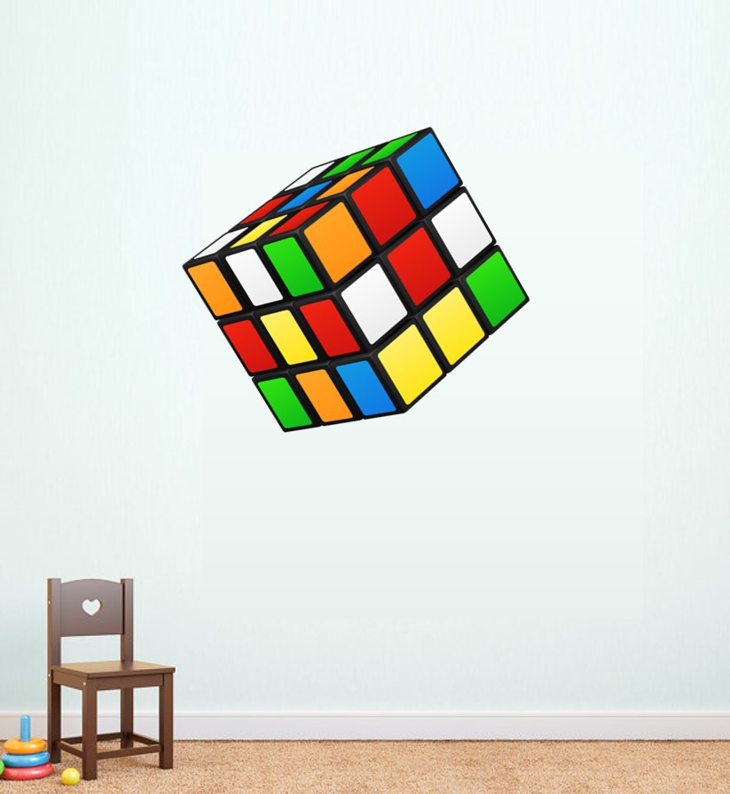 3D Rubik Küp Sticker